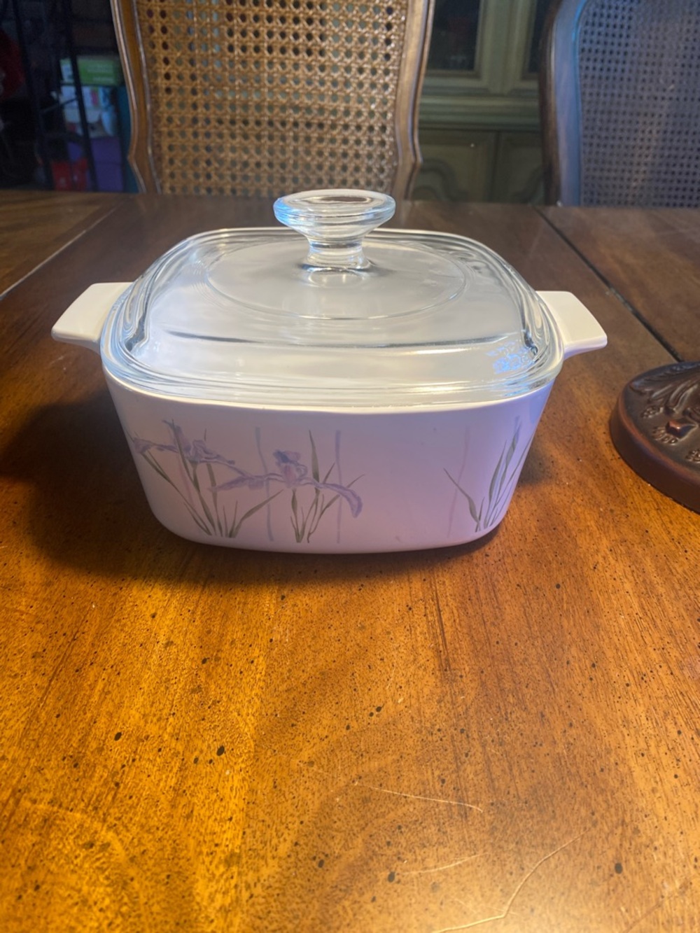 Corningware Shadow Iris 1.5 Qt Casserole Pan and Pyrex Lid - Picture 11 of 11